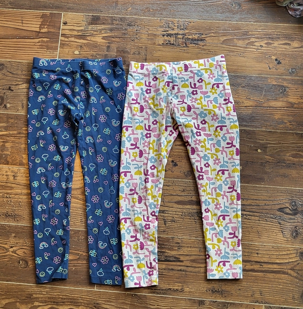 Joe Fresh Pink and Blue Leggings Vibrant and Comfortable